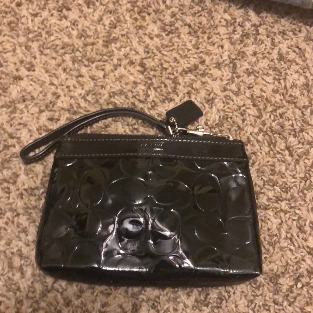 Small coach wristlet